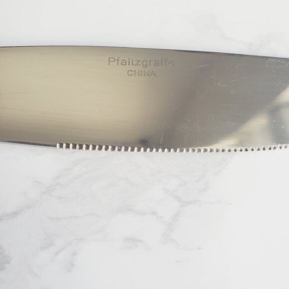 Pfaltzgraff Hemisphere Stainless Steel Dinner Knife Set of 5 MCM Retro Stylish - Picture 3 of 5